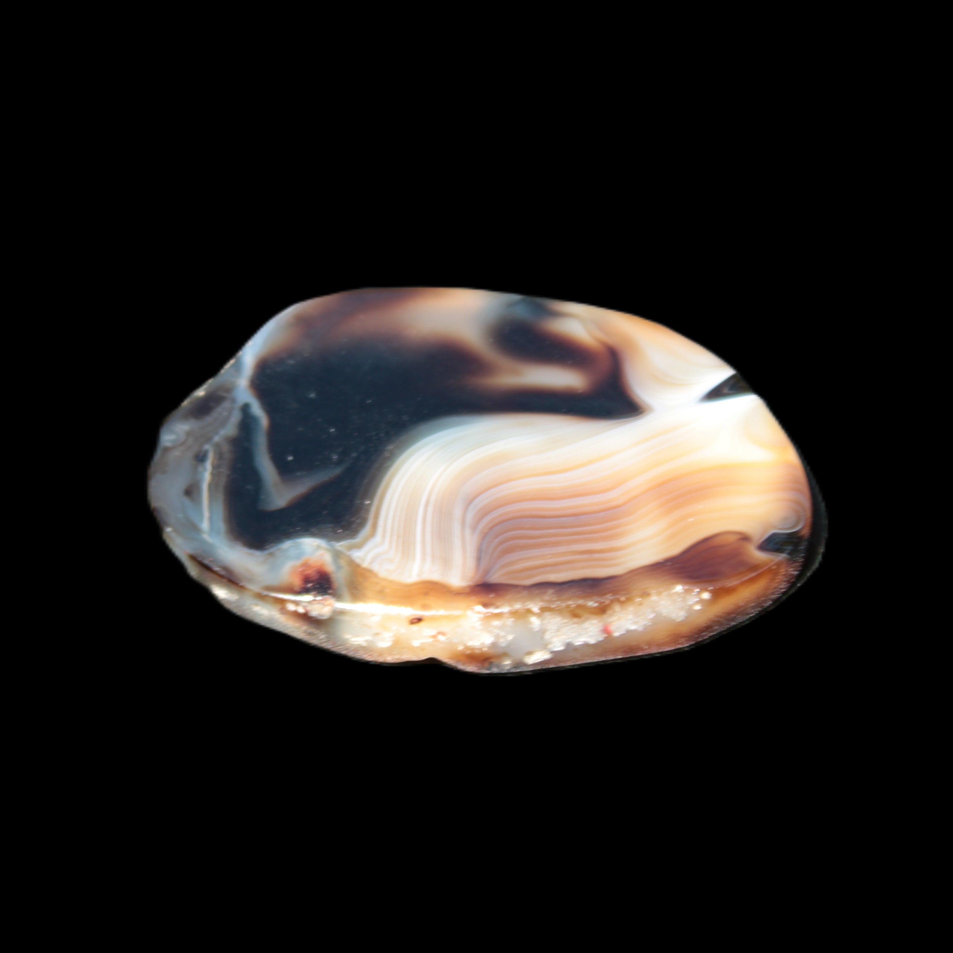 Crazy Lace Agate from Madagascar slice 47*4*29mm 15.8g Rocks and Things Store
