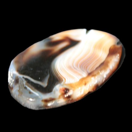 Crazy Lace Agate from Madagascar slice 47*4*29mm 15.8g Rocks and Things Store