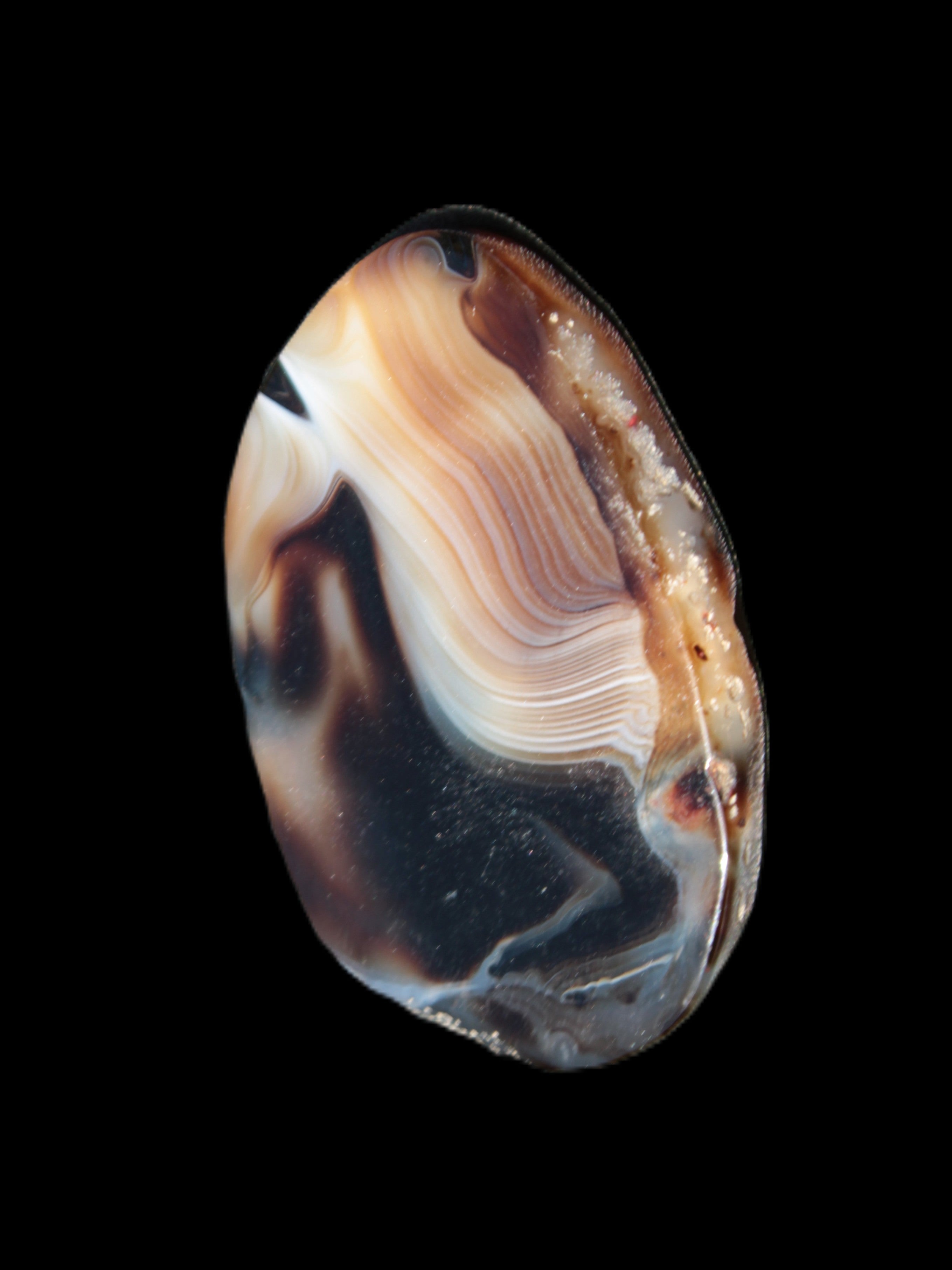 Crazy Lace Agate from Madagascar slice 47*4*29mm 15.8g Rocks and Things Store