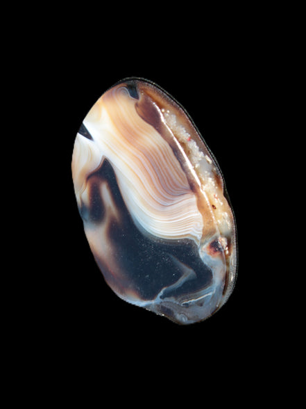 Crazy Lace Agate from Madagascar slice 47*4*29mm 15.8g Rocks and Things Store