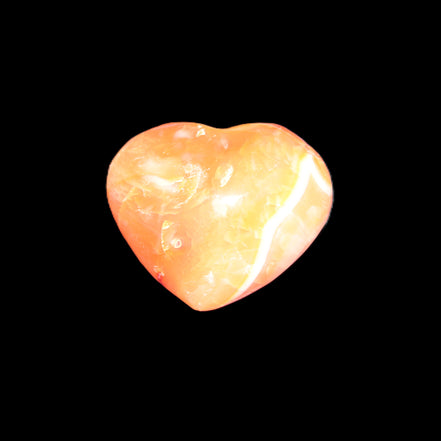 Carnelian Agate heart 37*33mm 27g Rocks and Things Store