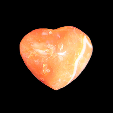 Carnelian Agate heart 37*33mm 27g Rocks and Things Store