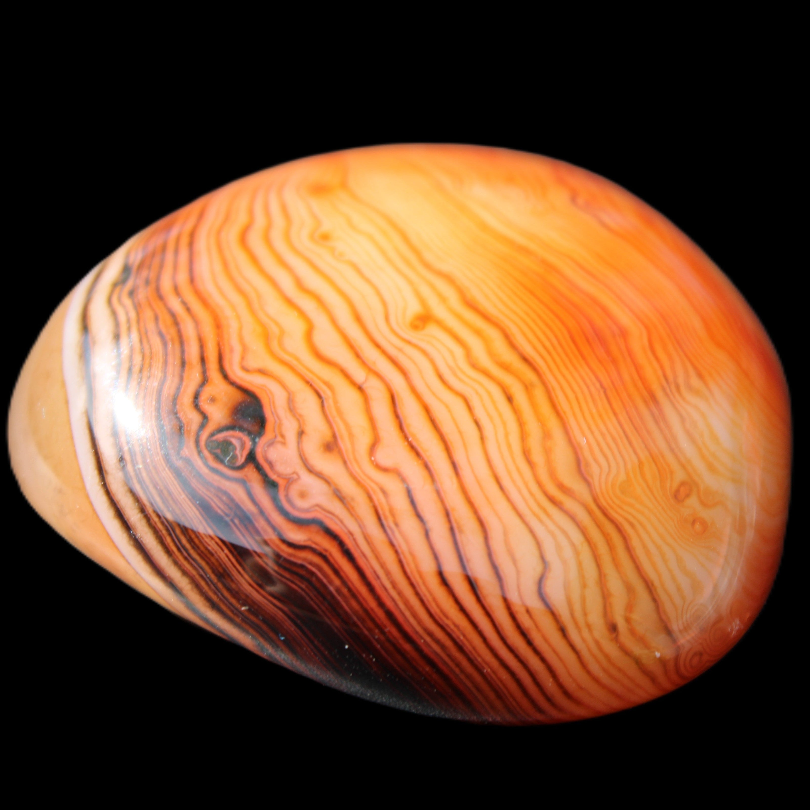 Crazy Lace Agate from Madagascar 74g in sunlight - Rocks and Things Store