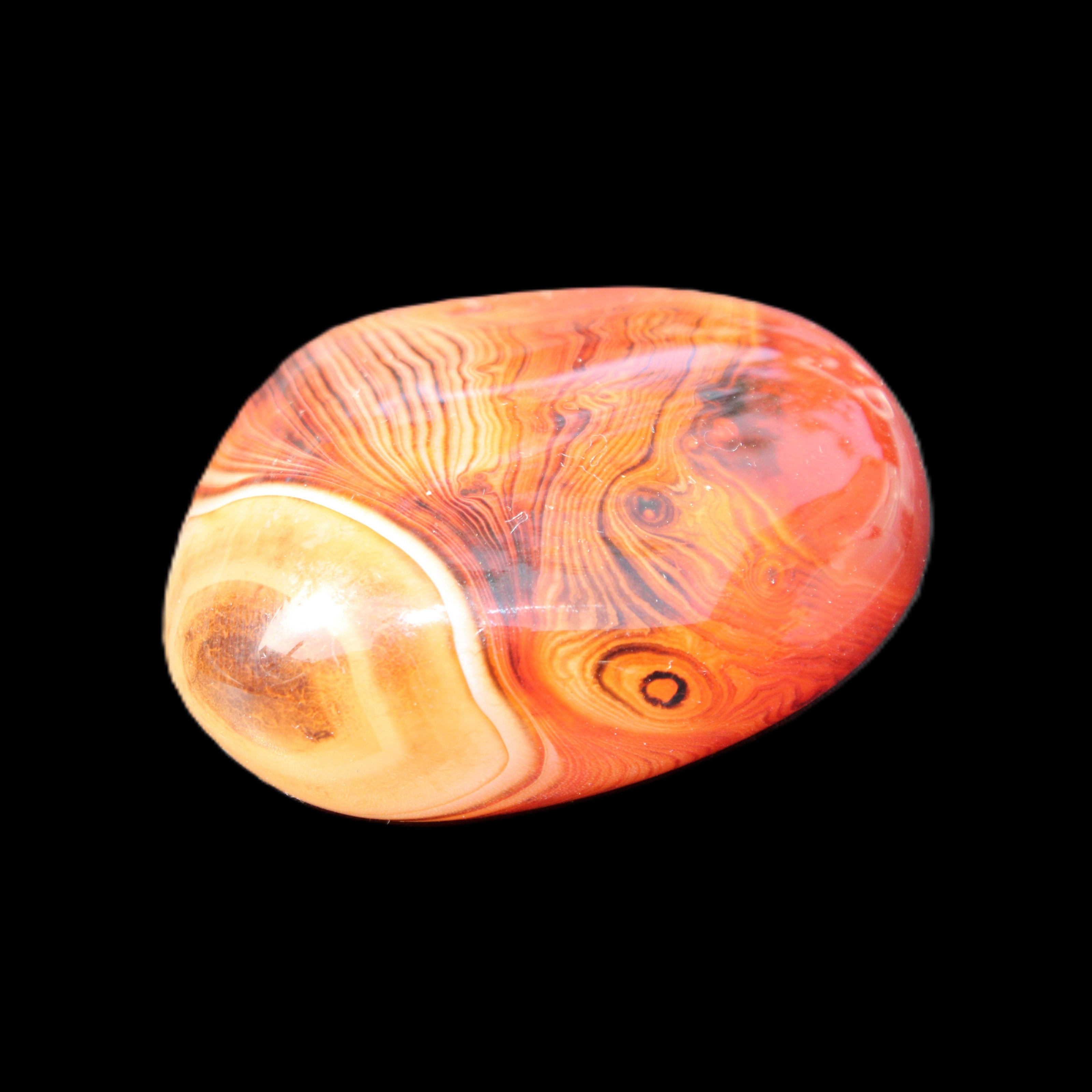 Crazy Lace Agate from Madagascar 74g in sunlight - Rocks and Things Store