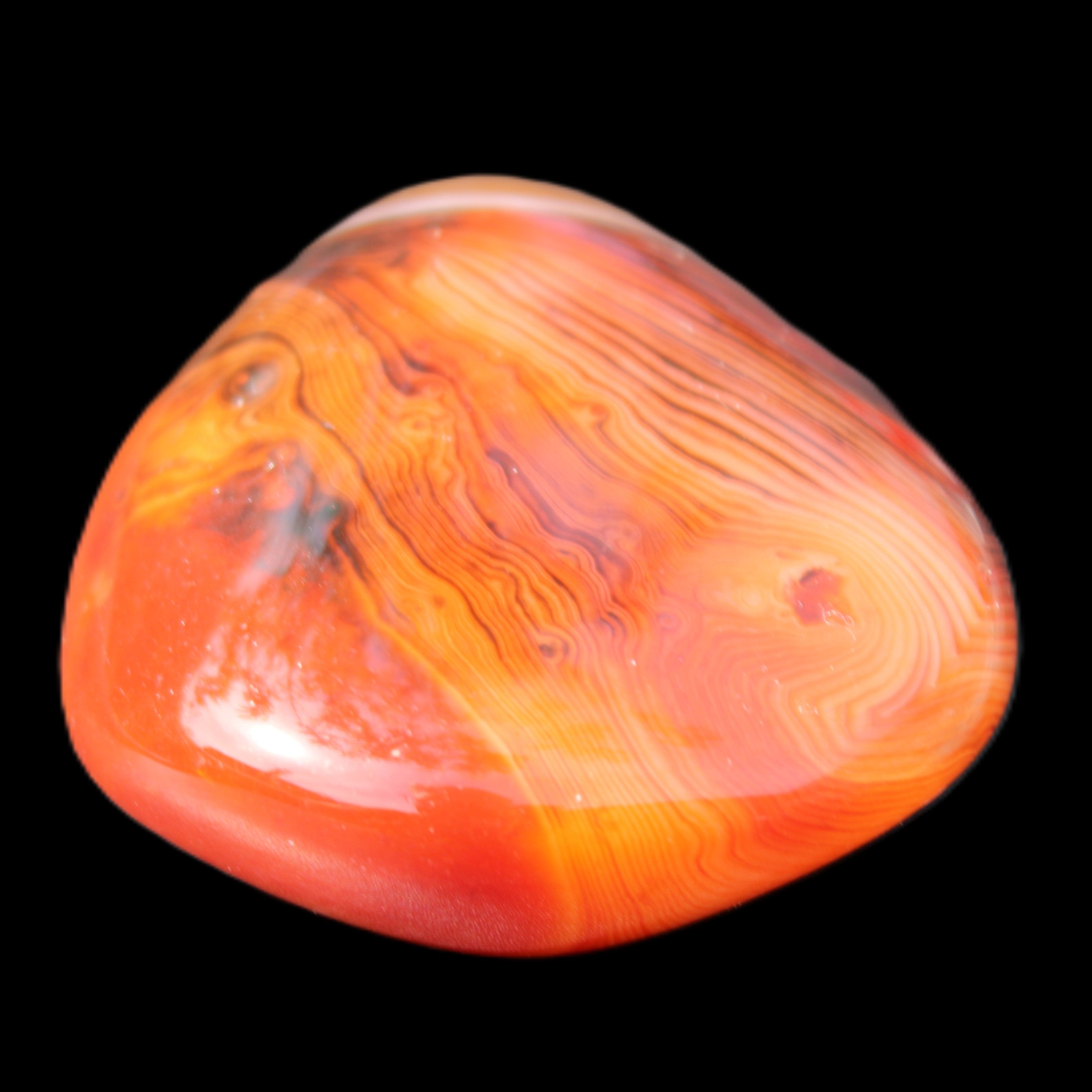 Crazy Lace Agate from Madagascar 74g in sunlight - Rocks and Things Store