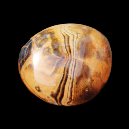 Crazy Lace Agate from Madagascar 45*40mm 71g in sunlight - Rocks and Things Store