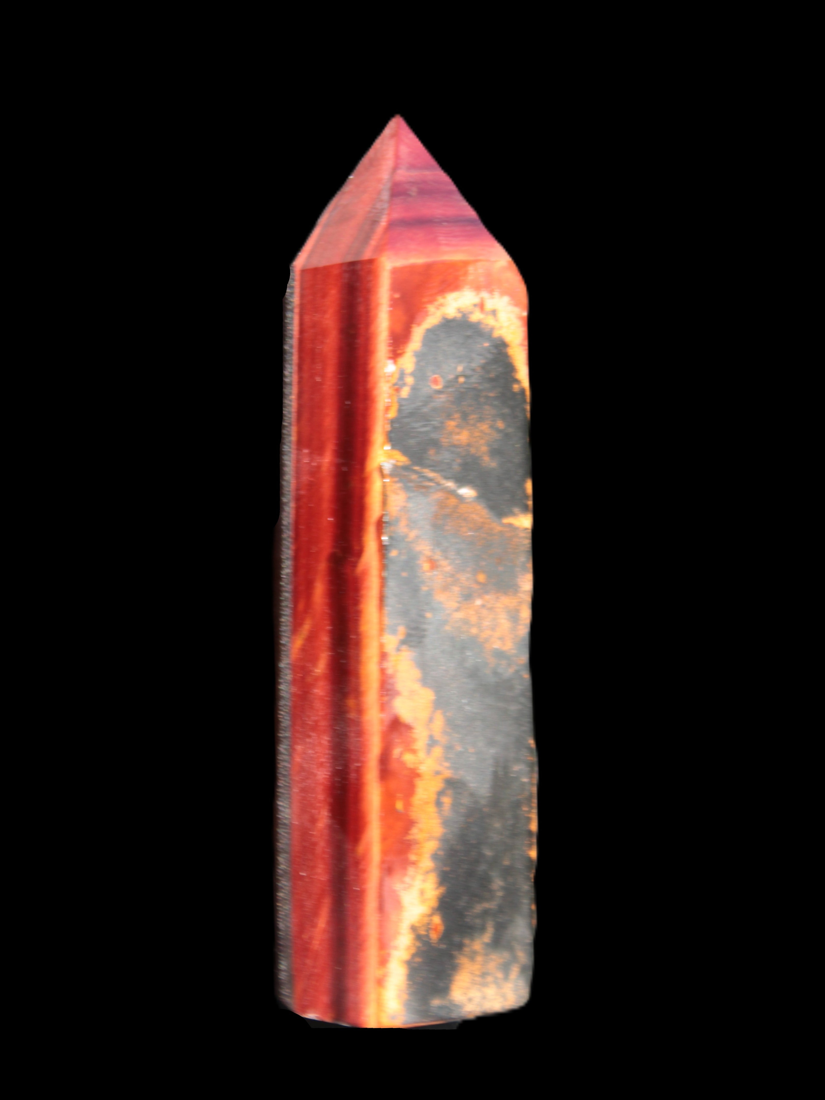 Rare Red Tigers Eye wand 77mm 50.8g in sunlight