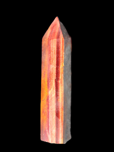 Rare Red Tigers Eye wand 77mm 50.8g in sunlight - Rocks and Things Store