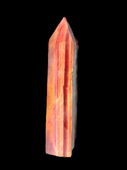 Rare Red Tigers Eye wand 77mm 50.8g in sunlight - Rocks and Things Store