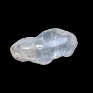 Blue Dumortierite in polished Quartz crystal 2.1ct in bright sunshine