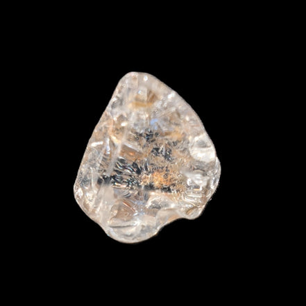 Blue Dumortierite in Golden Healer Quartz crystal 7.3ct in bright sunlight
