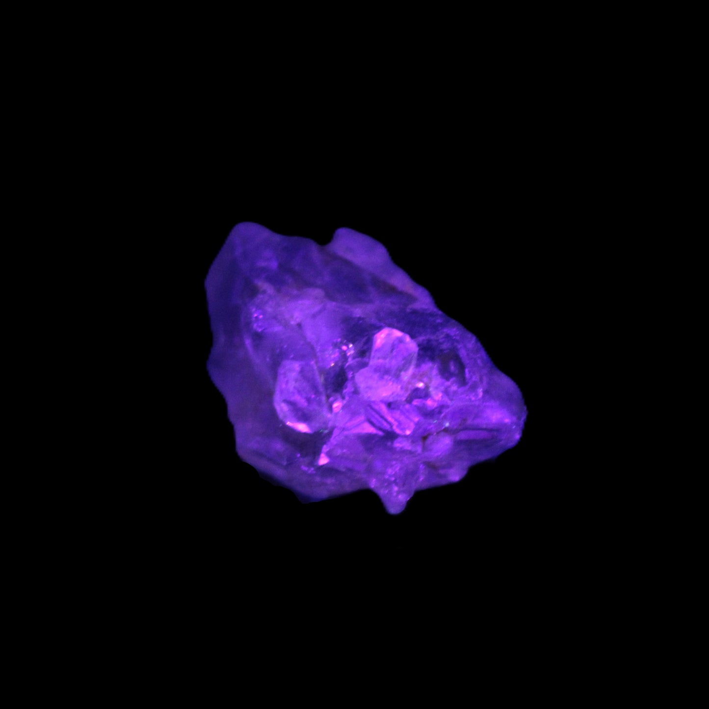 Super Seven Amethyst crystal 10g in UV light - Rocks and Things Store