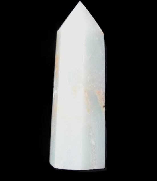 Caribbean Calcite Aragonite wand 54g in sunlight - Rocks and Things Store