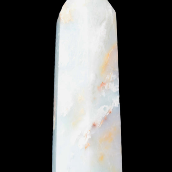 Caribbean Calcite Aragonite wand 54g in sunlight - Rocks and Things Store