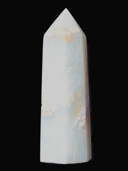 Caribbean Calcite Aragonite wand 54g in sunlight - Rocks and Things Store