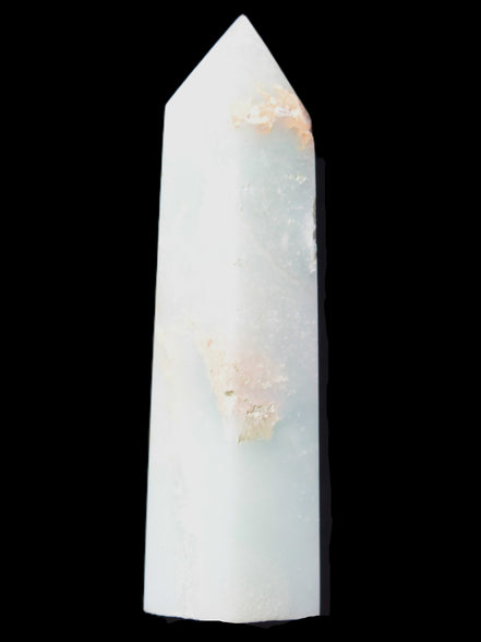 Caribbean Calcite Aragonite wand 54g in sunlight - Rocks and Things Store