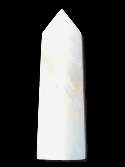 Caribbean Calcite Aragonite wand 54g in sunlight - Rocks and Things Store