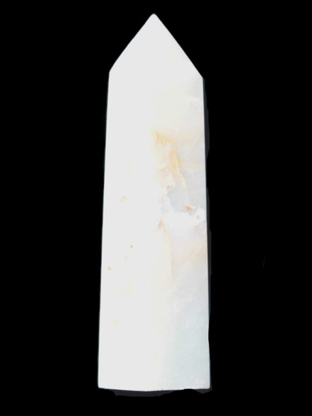Caribbean Calcite Aragonite wand 54g in sunlight - Rocks and Things Store