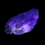 Golden Arusha Quartz 1/2 raw crystals 17-23g in UV light - Rocks and Things Store