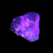 Golden Arusha Quartz 1/2 raw crystals 17-23g in UV light - Rocks and Things Store