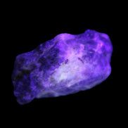 Golden Arusha Quartz 1/2 raw crystals 17-23g in UV light - Rocks and Things Store