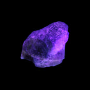 Golden Arusha Quartz 1/2 raw crystals 17-23g in UV light - Rocks and Things Store