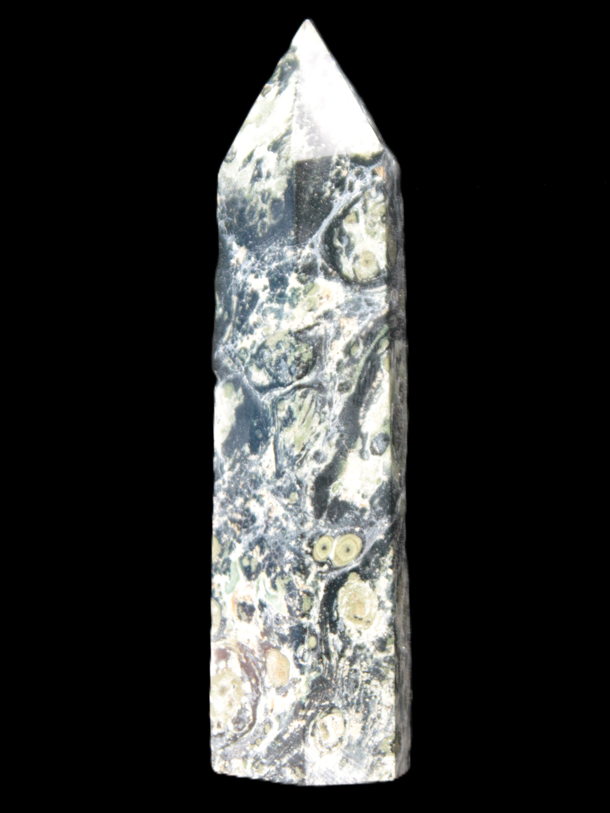Kambaba Jasper wand 94mm 87g in sunlight -  Rocks and Things Store