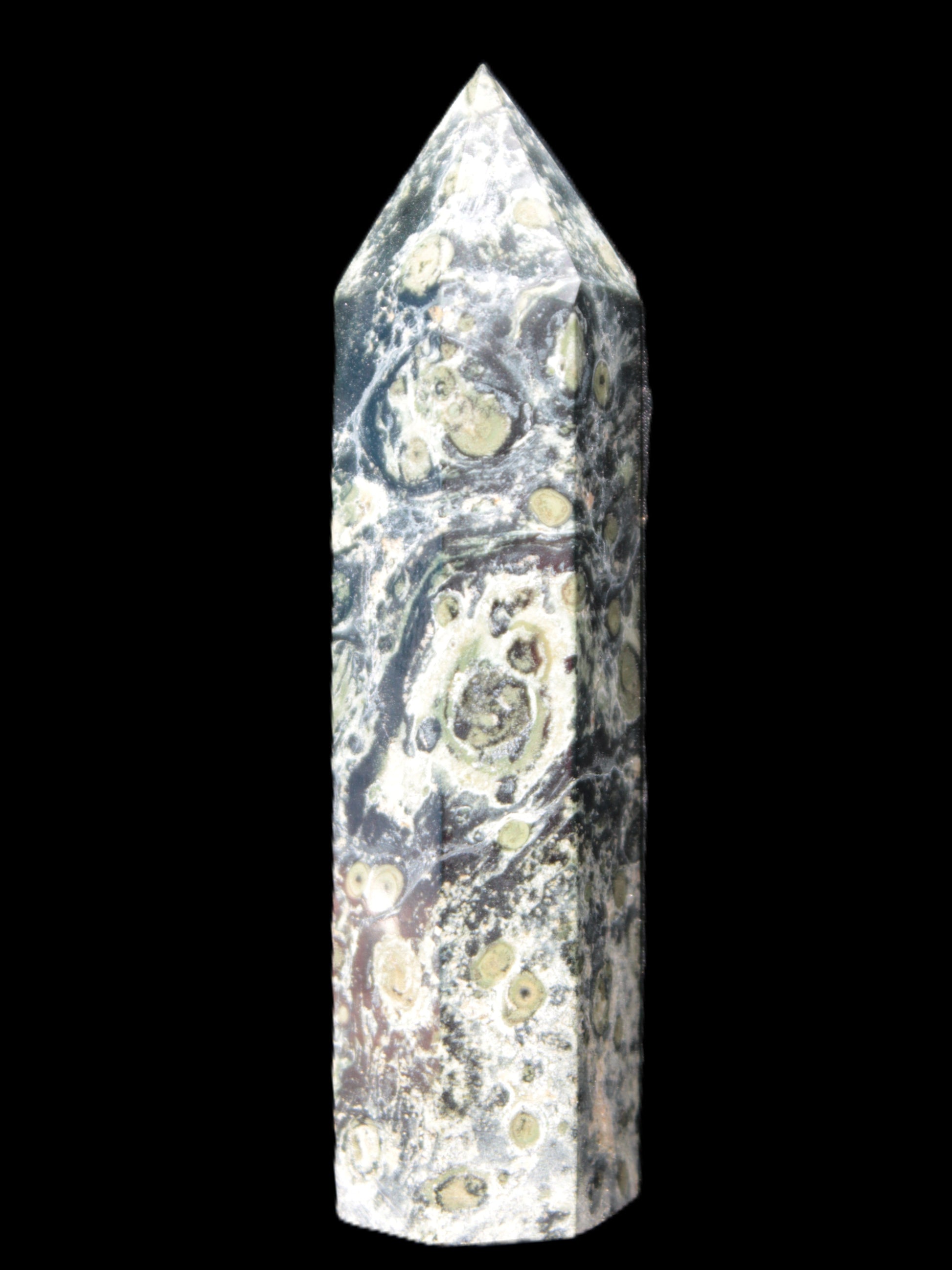 Kambaba Jasper wand 94mm 87g in sunlight -  Rocks and Things Store