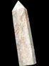 Plum Blossom Jade Rhodonite wand 93g in sunlight -  Rocks and Things Store