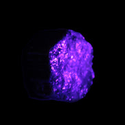 Green Tourmaline crystal 14mm 21g in UV light
