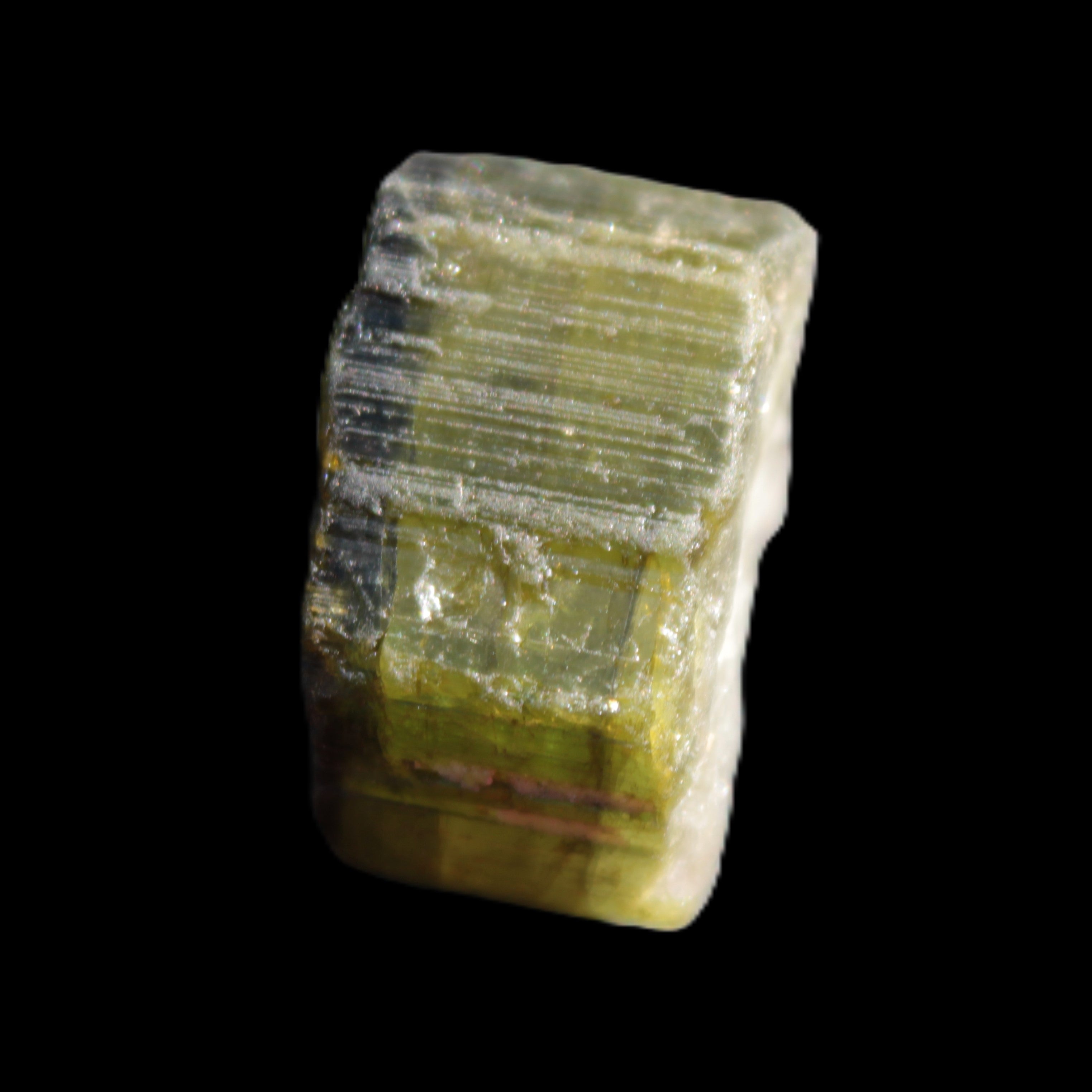 Green Tourmaline crystal 14mm 21g in sunlight - Rocks and Things Store