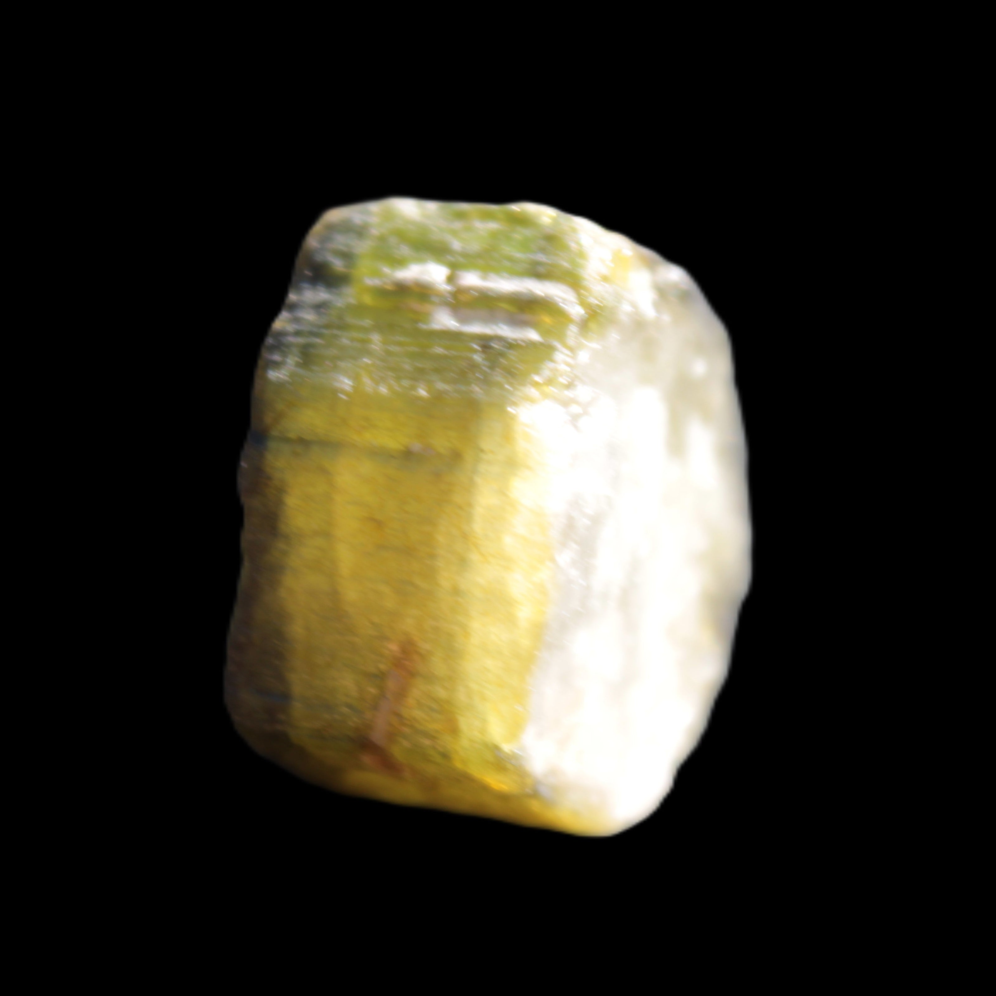 Green Tourmaline crystal 14mm 21g in sunlight - Rocks and Things Store