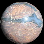 Large Volcano Agate sphere 154mm 4980g