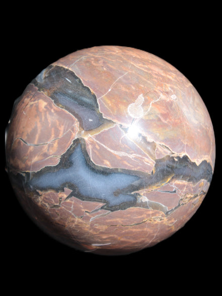 Large Volcano Agate sphere 154mm 4980g