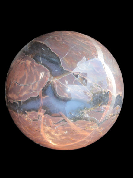 Large Volcano Agate sphere 154mm 4980g