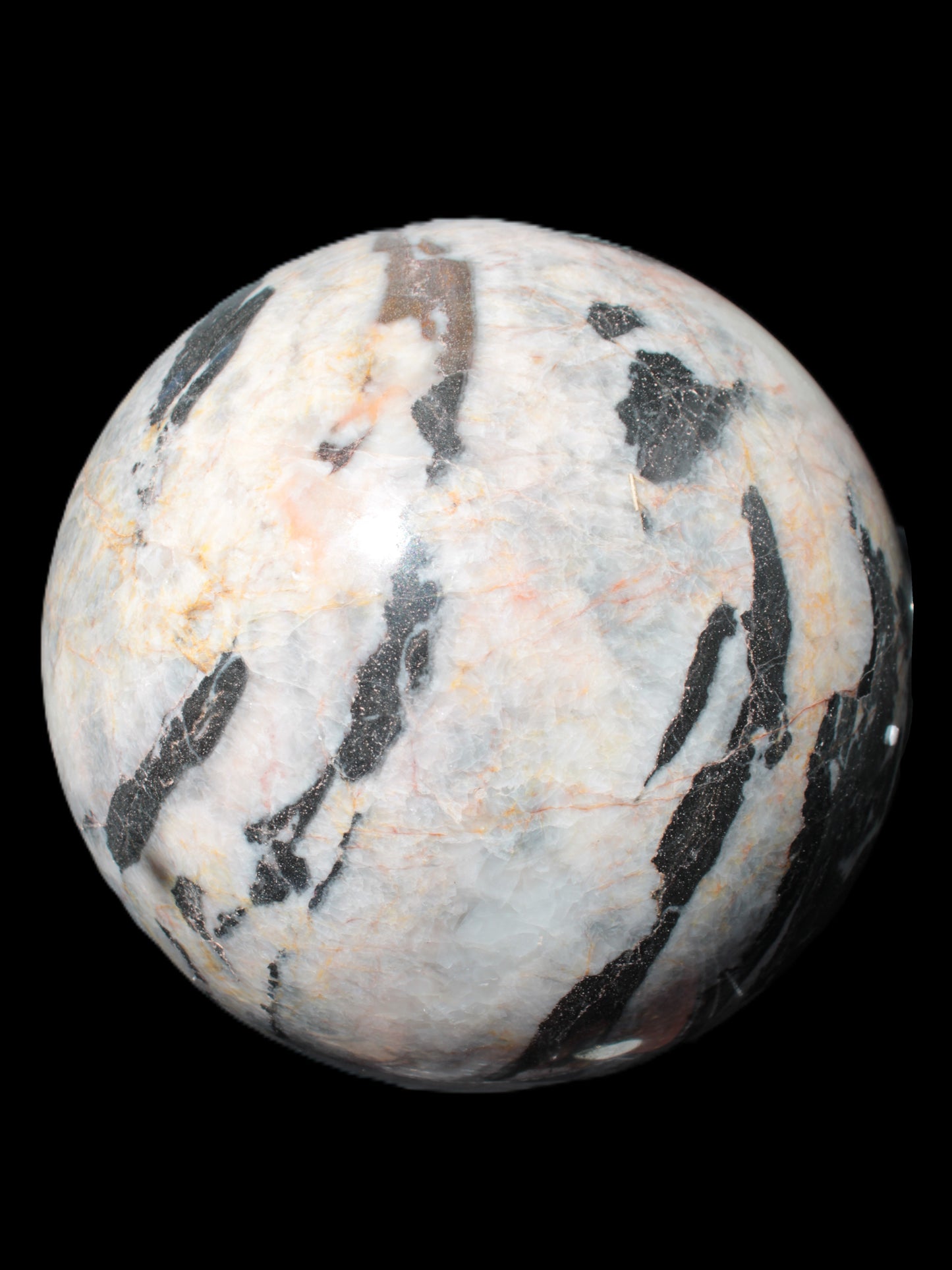 Big Zebra Stone sphere 147mm 4780g