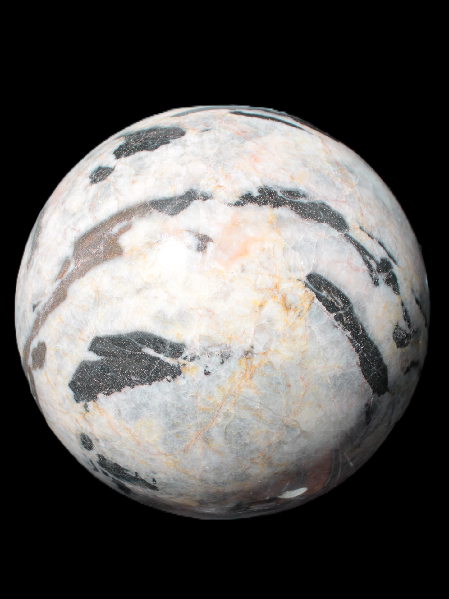 Big Zebra Stone sphere 147mm 4780g