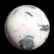 Big Zebra Stone sphere 147mm 4780g in sunlight - Rocks and Things Store