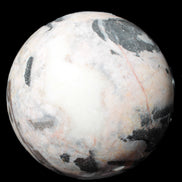 Big Zebra Stone sphere 147mm 4780g in sunlight - Rocks and Things Store