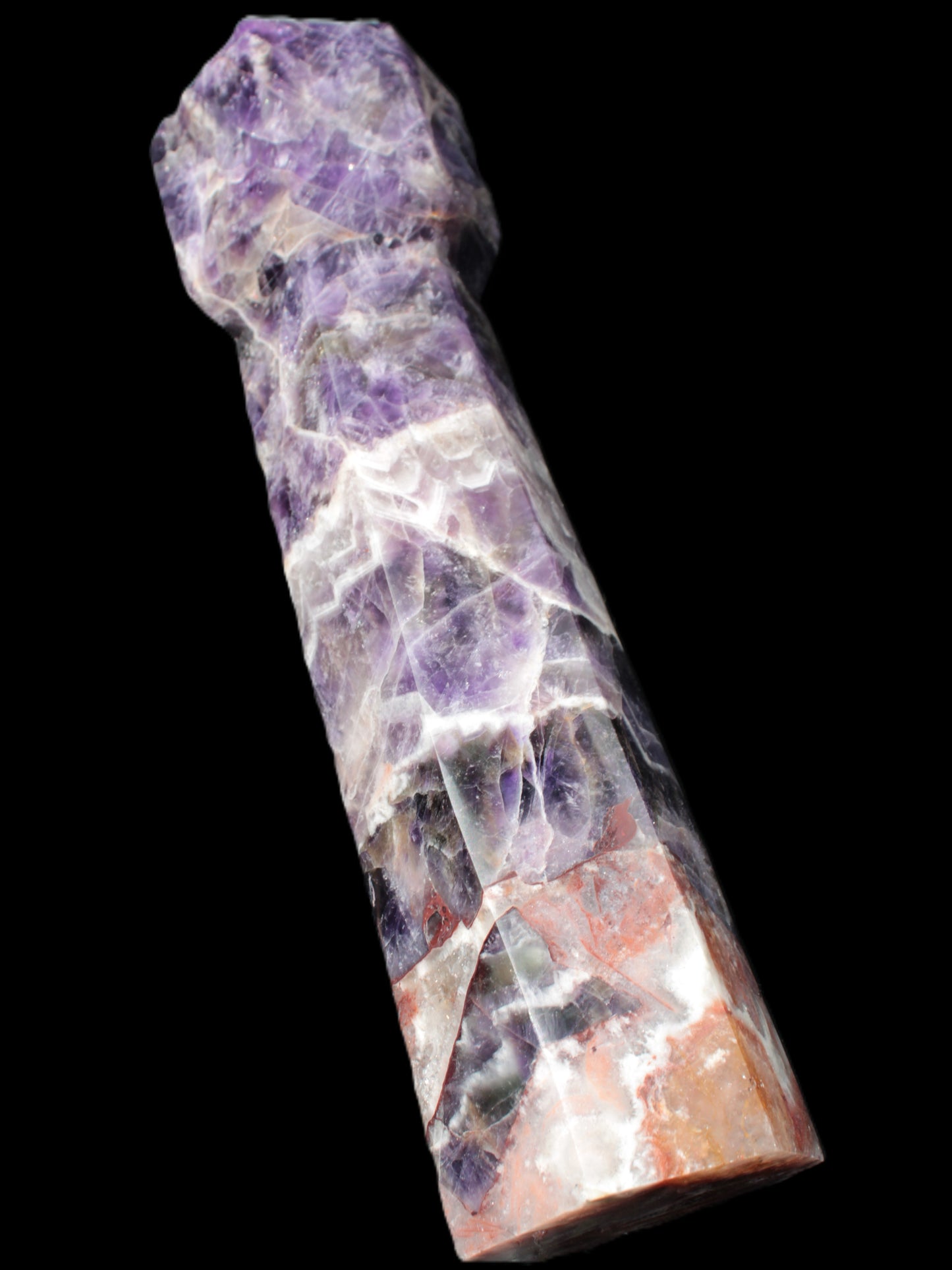 Amethyst staff obelisk 293*73*62mm 1940g