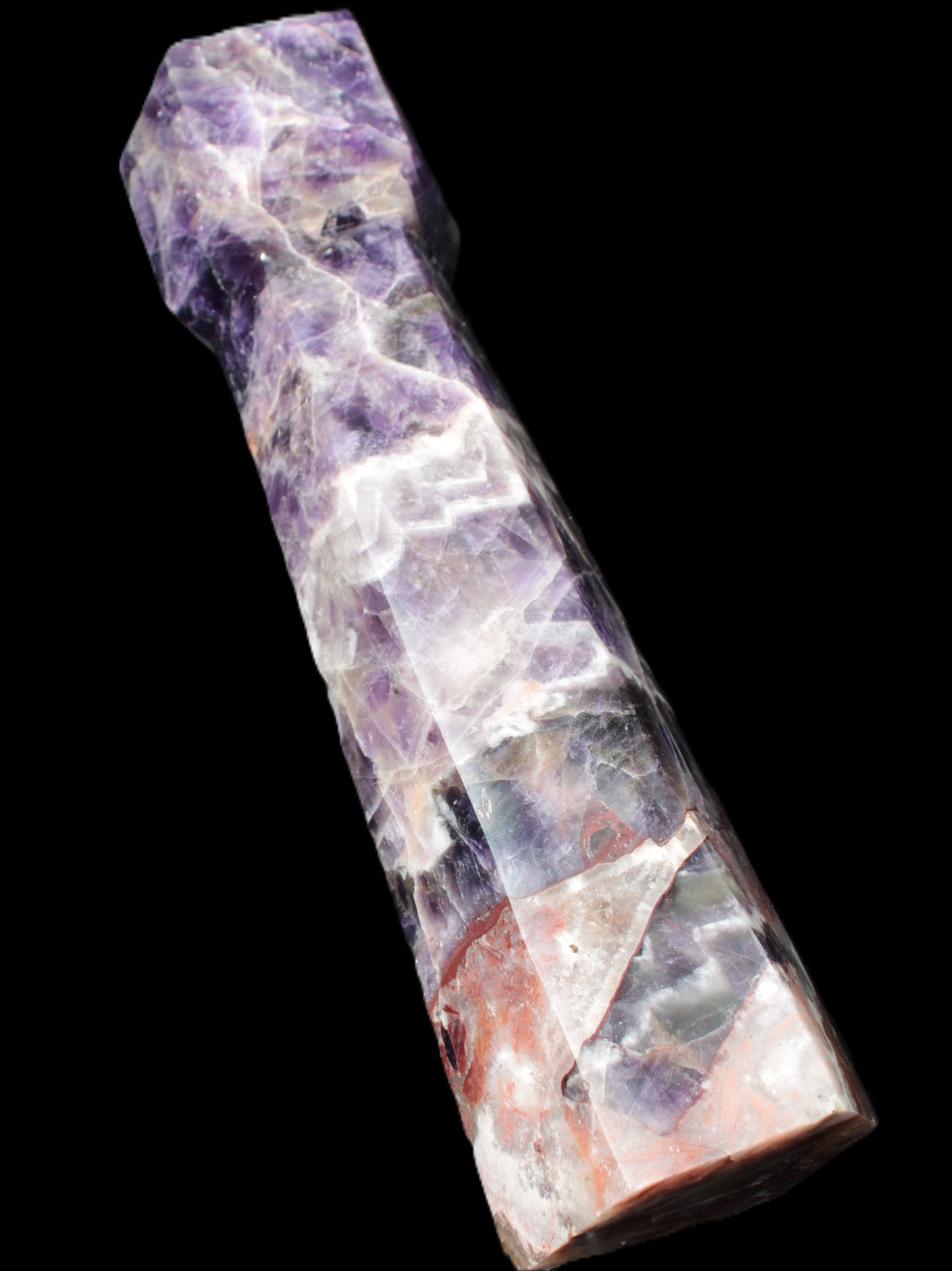 Amethyst staff obelisk 293*73*62mm 1940g