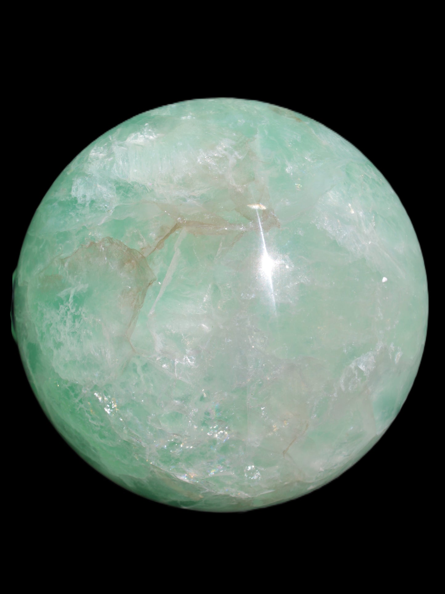 Green Fluorite sphere 141mm 4760g