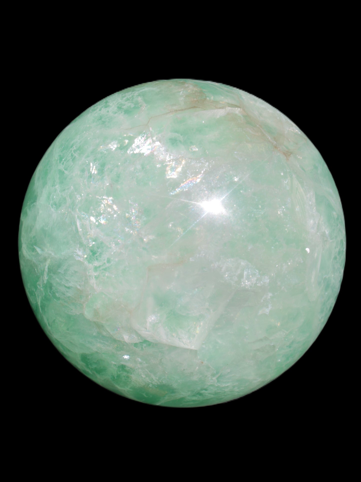 Green Fluorite sphere 141mm 4760g