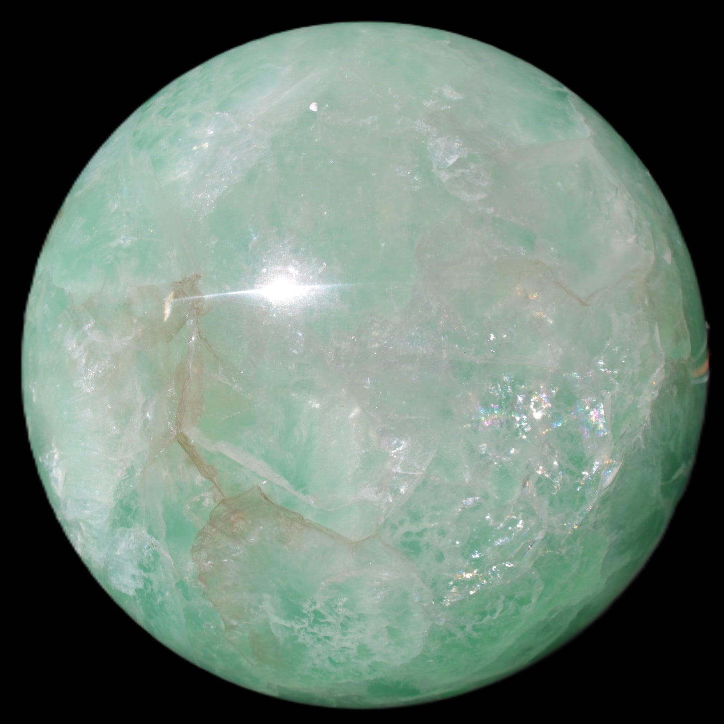 Green Fluorite sphere 141mm 4760g