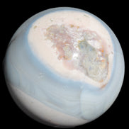 Blue and Pink Agate sphere 138mm 3620g