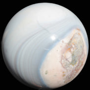 Blue and Pink Agate sphere 138mm 3620g