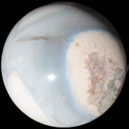 Blue and Pink Agate sphere 138mm 3620g
