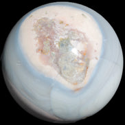 Blue and Pink Agate sphere 138mm 3620g