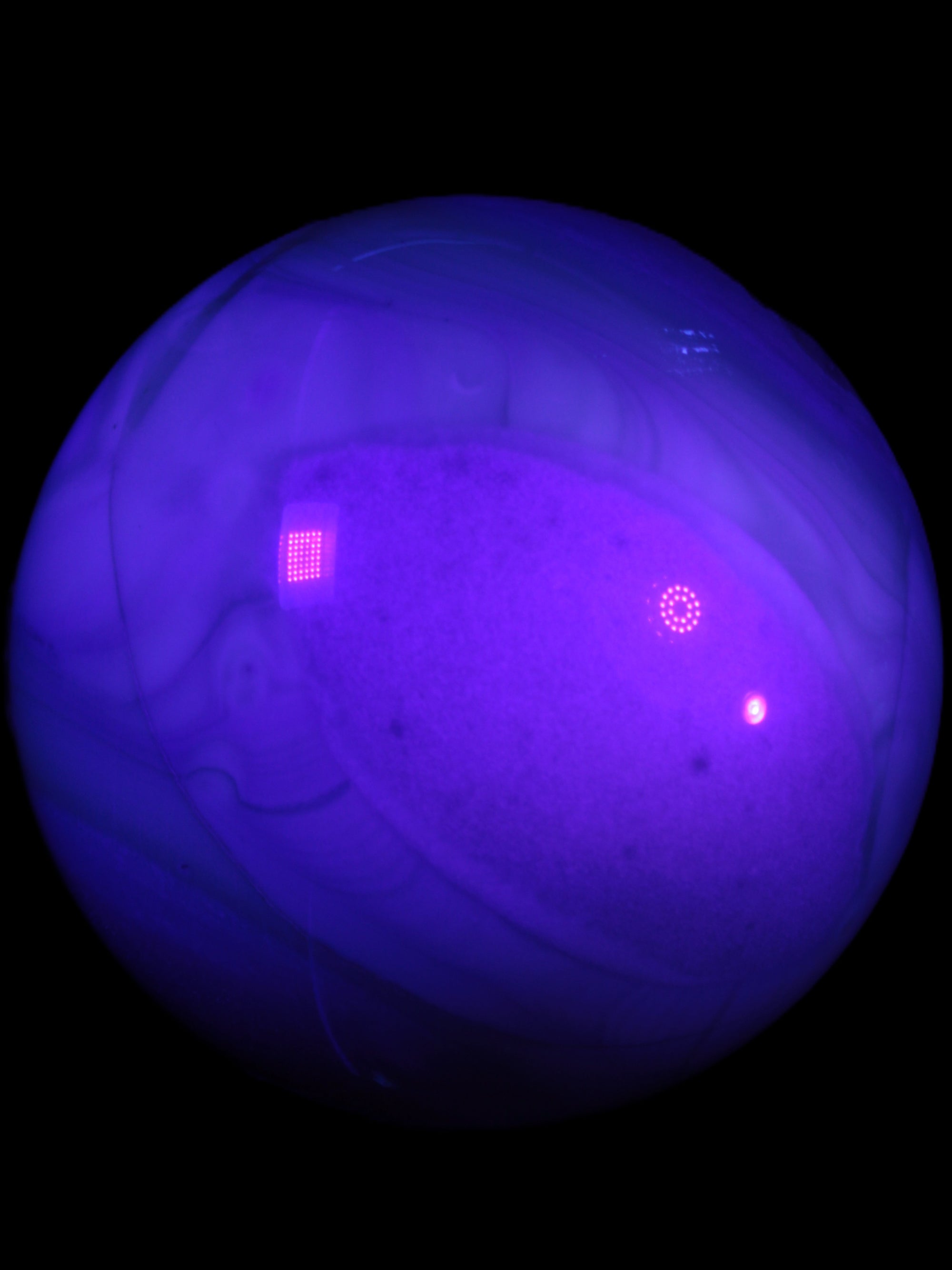 Blue and Pink Agate sphere 138mm 3620g