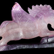 Fluorite hand-carved Unicorn 215*152*29mm 1500g in sunshine - Rocks and Things Store